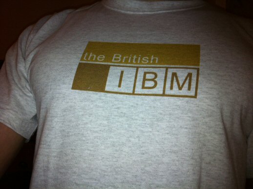 the British IBM t-shirt